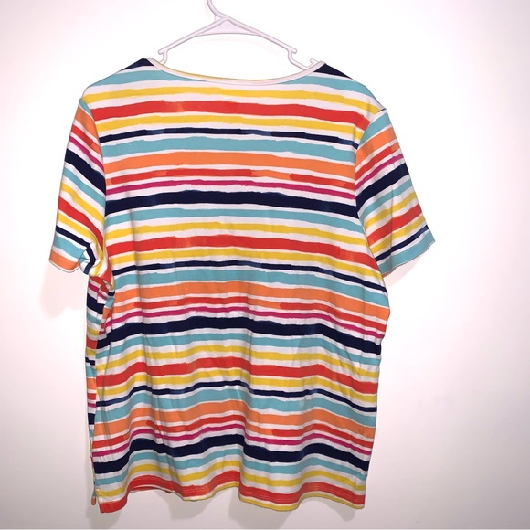 🌷5/$20 Kim Rogers Women’s Striped Top - Picture 5 of 5